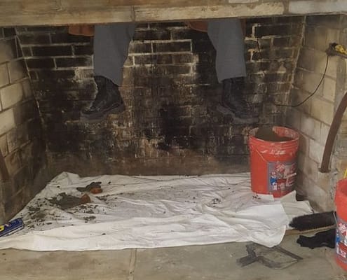 Cleaning a Chimney in Fairfax County, VA