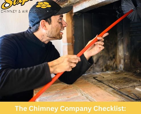 Sixpenny Chimney Sweeps chimney company team cleaning a fireplace flue.
