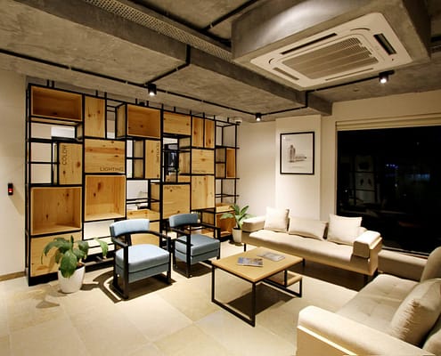 Living room with proper heating and AC maintenance done to ensure safety for homeowners