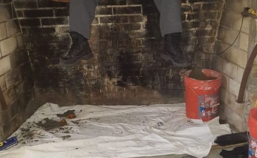 Cleaning a Chimney in Fairfax County, VA