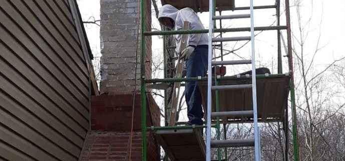 Mold growth in chimney caused by water leaks, solved with waterproofing by Sixpenny Chimney Sweeps