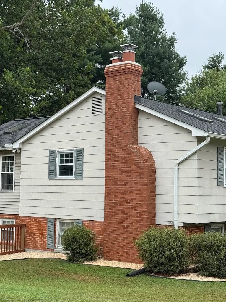 Brick Chimney Repair with Chimney Cap Installation completed by Sixpenny Chimney Sweeps