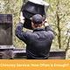 Sixpenny Chimney Sweep technician performing chimney service to ensure a safe and clean fireplace environment.