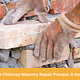 Professional assessment of chimney masonry repair needs by Sixpenny Chimney Sweep.